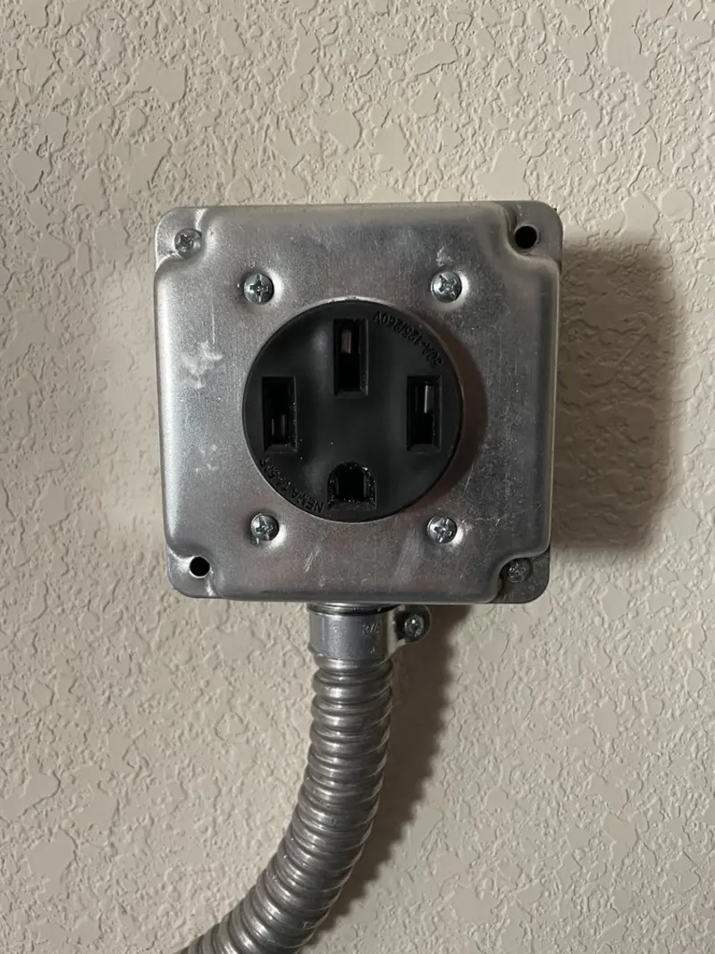 NEMA 14-50 outlet installed for Electrical Panel Upgrade in Hilton Head Island